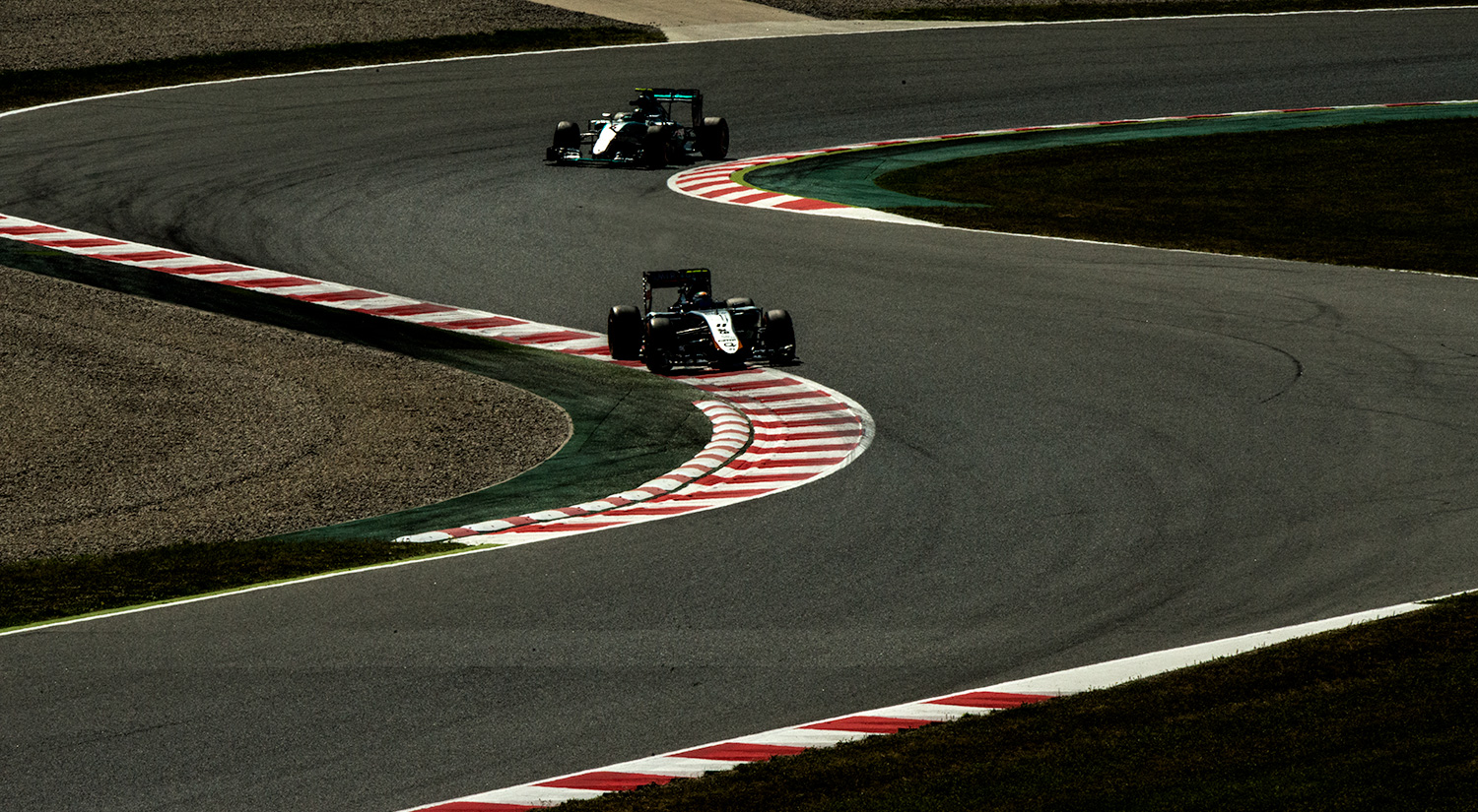 Sergio Pérez - Force India & Nico Rosberg - Mercedes,  Barcelona, 2015