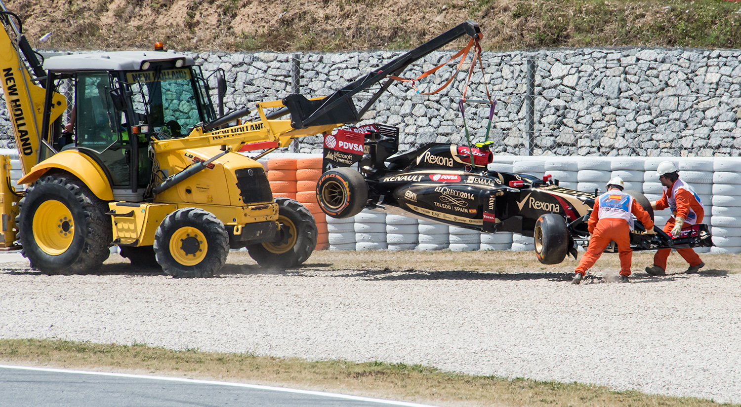 Pastor Maldonado - Lotus,  Circuit de Catalunya, Barcelona, Spain, 2014