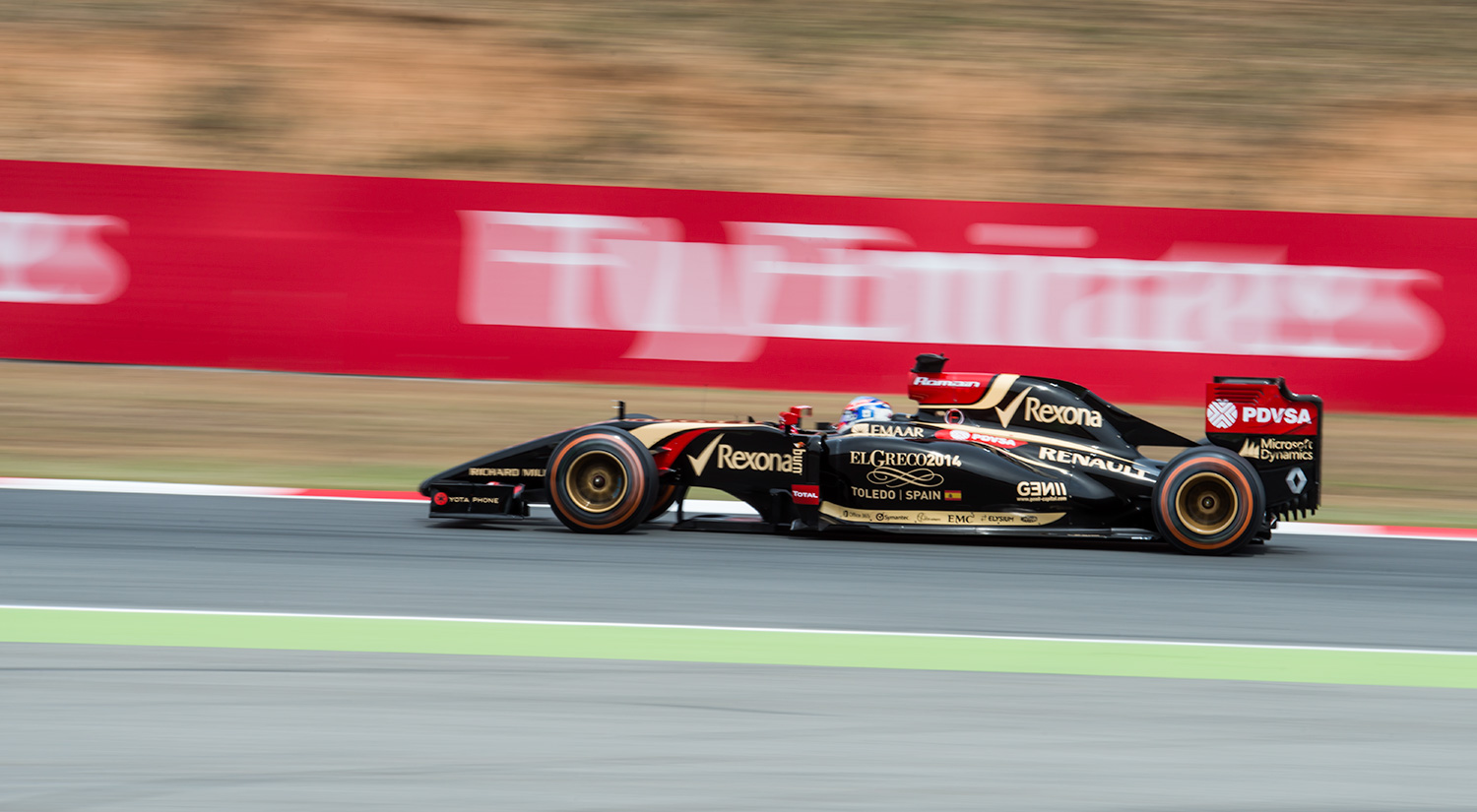 Romain Grosjean - Lotus,  Circuit de Catalunya, Barcelona, Spain, 2014