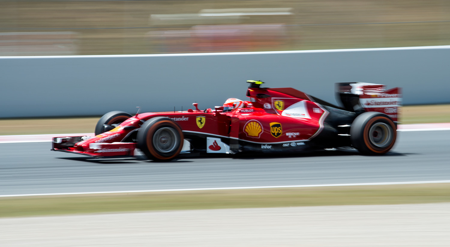Kimi Räikkönen - Ferrari,  Circuit de Catalunya, Barcelona, Spain, 2014