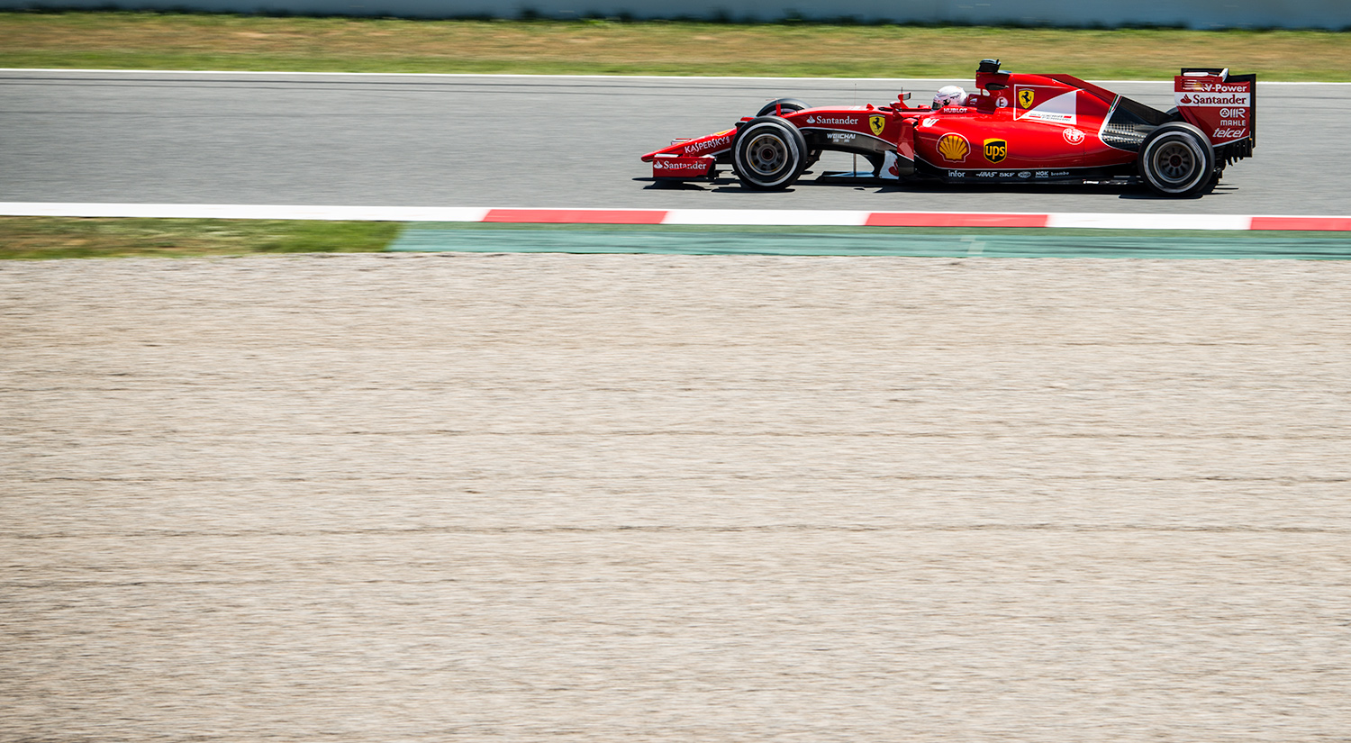 Sebastian Vettel - Ferrari,  Circuit de Catalunya, Barcelona, Spain, 2015