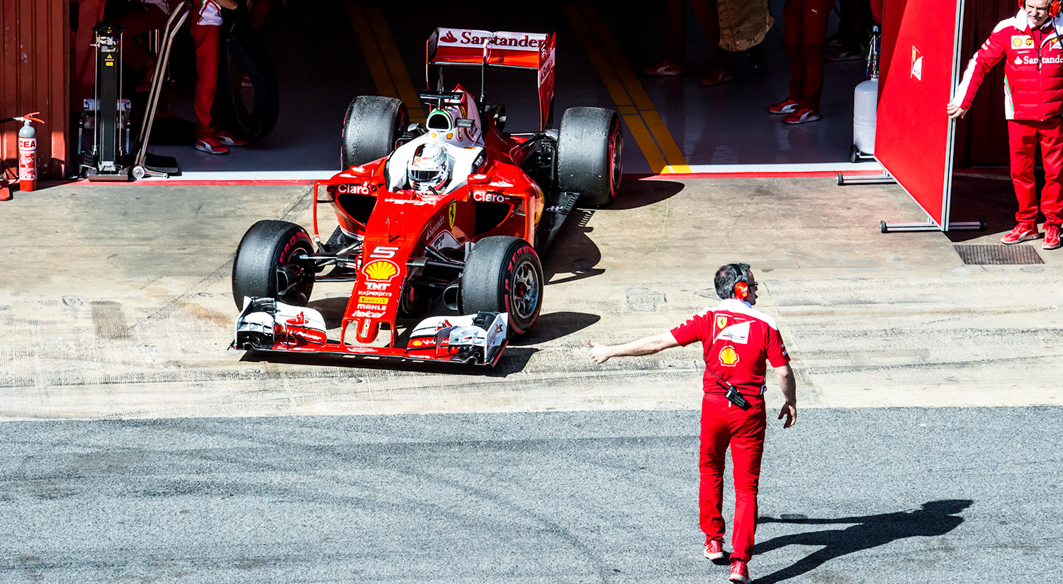 Sebastian Vettel - Ferrari, Winter Testing, Circuit de Catalunya, 2016