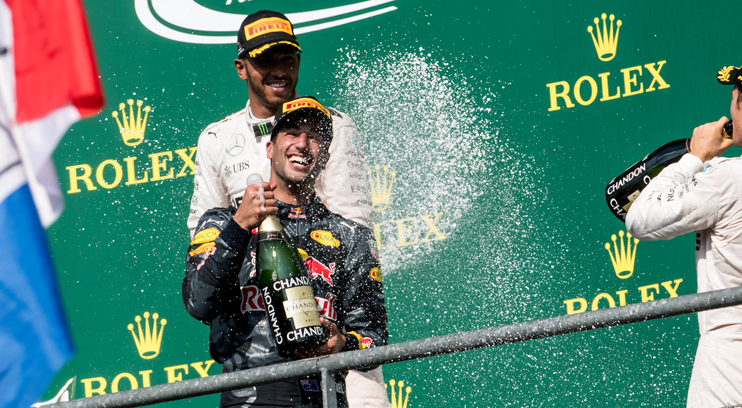 Daniel Ricciardo & Lewis Hamilton, Spa-Francorchamps, 2016