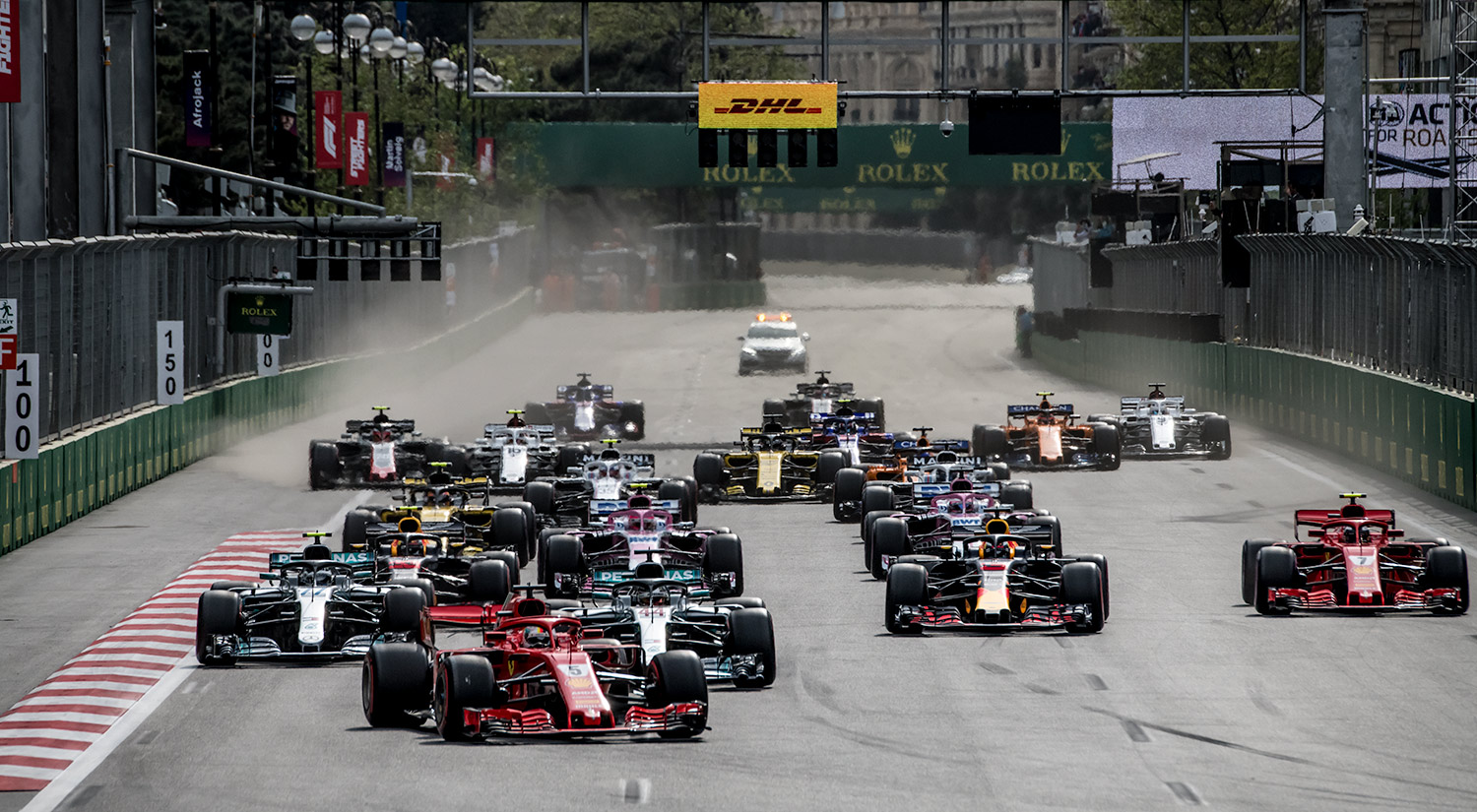 The start, Baku,  2018