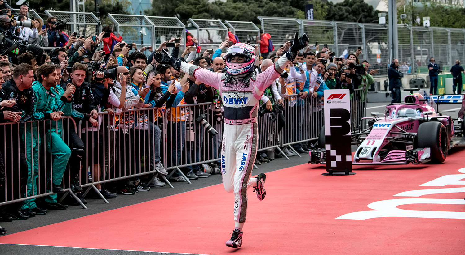 Sergio Pérez - Force India, Baku,  2018