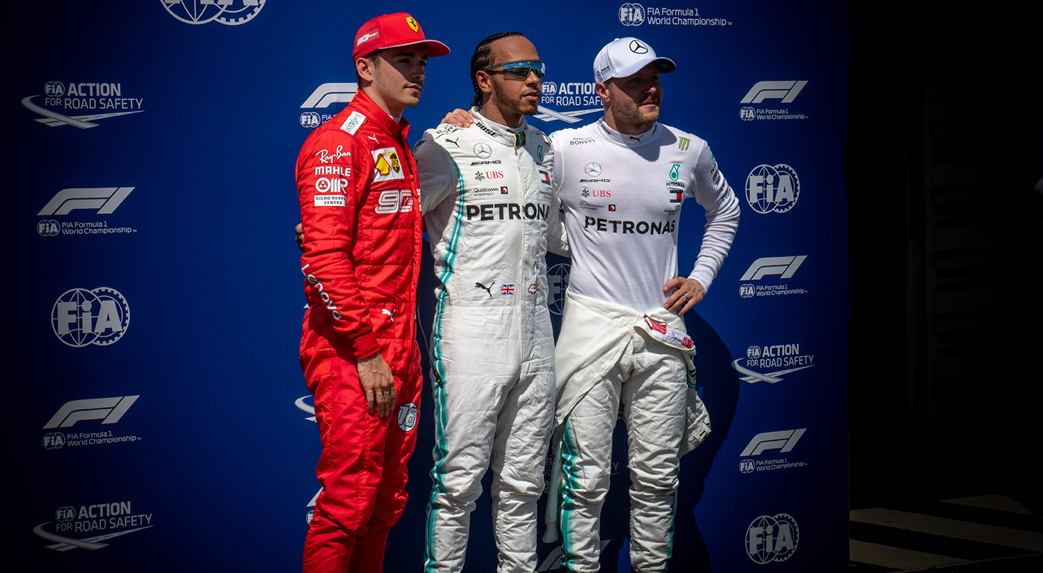 Valtteri Bottas, Lewis Hamilton & Charles Leclerc, French Grand Prix,  2019