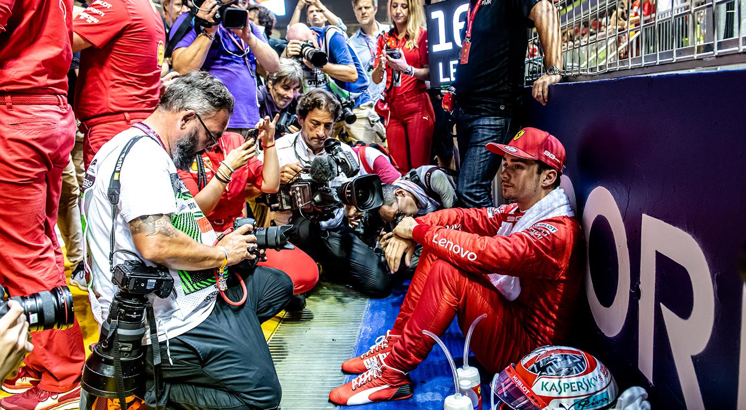 Charles Leclerc - Ferrari, Singapore Grand Prix,  2019