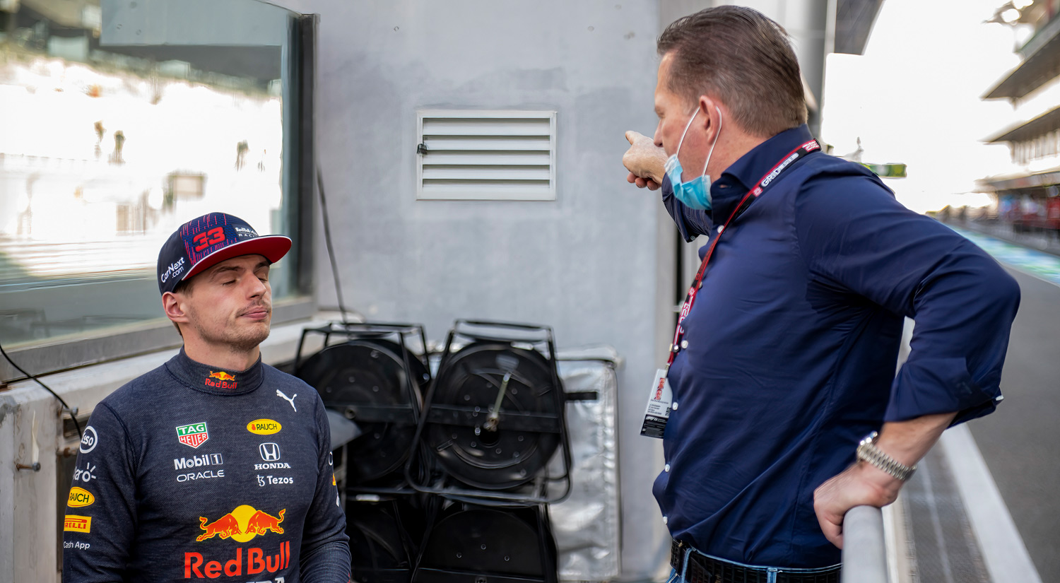 Max & Jos Verstappen, Yas Marina Circuit, 2021