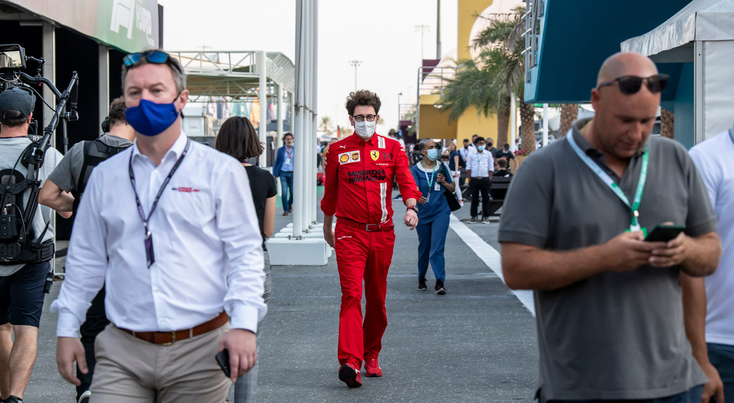 Mattia Binotto - Scuderia Ferrari, Losail Circuit, 2021