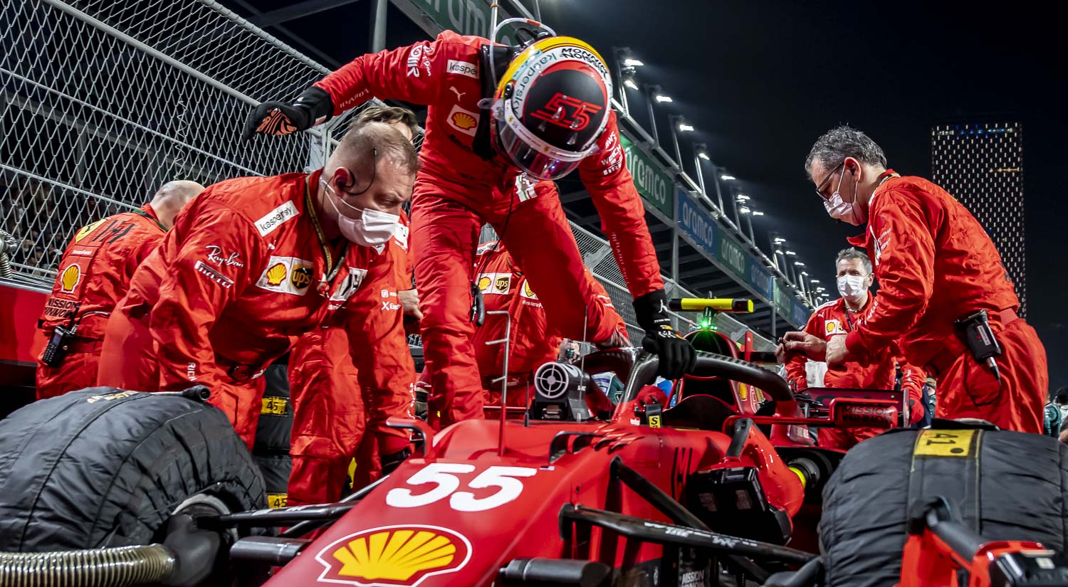 Carlos Sainz Jr - Scuderia Ferrari, Jeddah Corniche Circuit, 2021