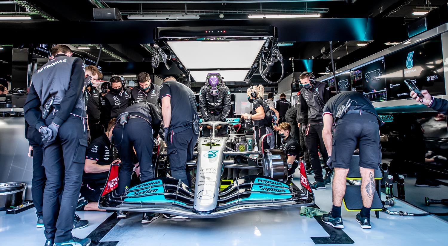 Lewis Hamilton - Mercedes AMG Petronas, Winter Testing, Circuit de Catalunya, 2022