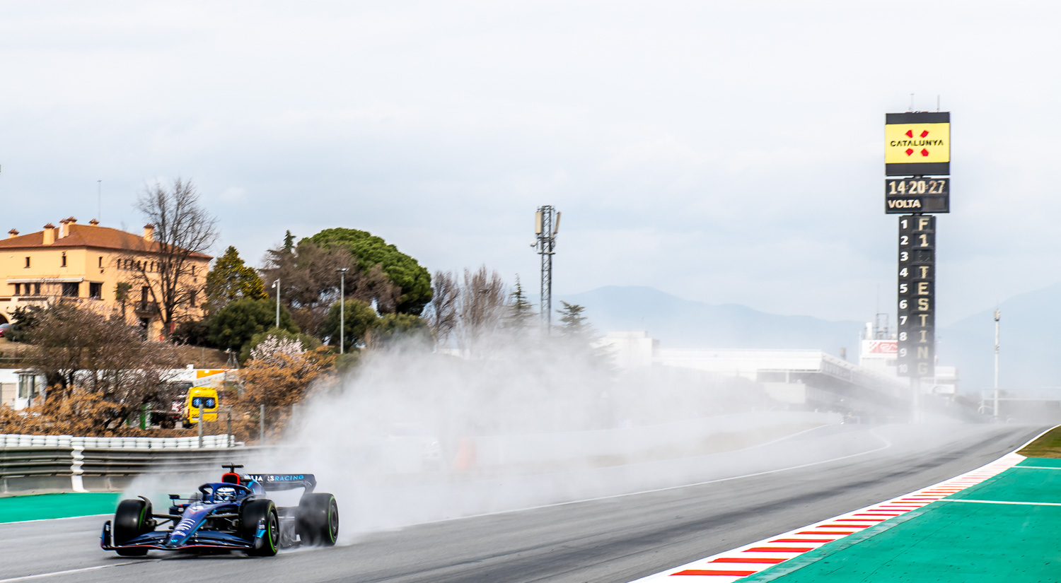 Alexander Albon - Williams Racing, Winter Testing, Circuit de Catalunya, 2022