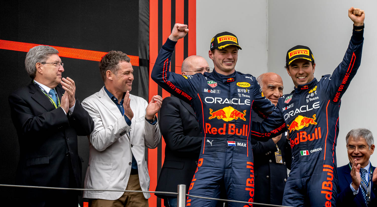 Max Verstappen and Sergio Perez, Emilia Romagna Grand Prix, 2022