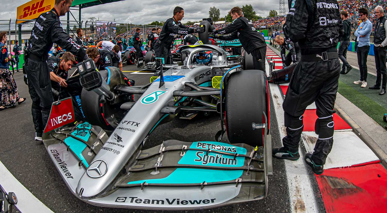 George Russell - Mercedes, Hungaroring, 2022