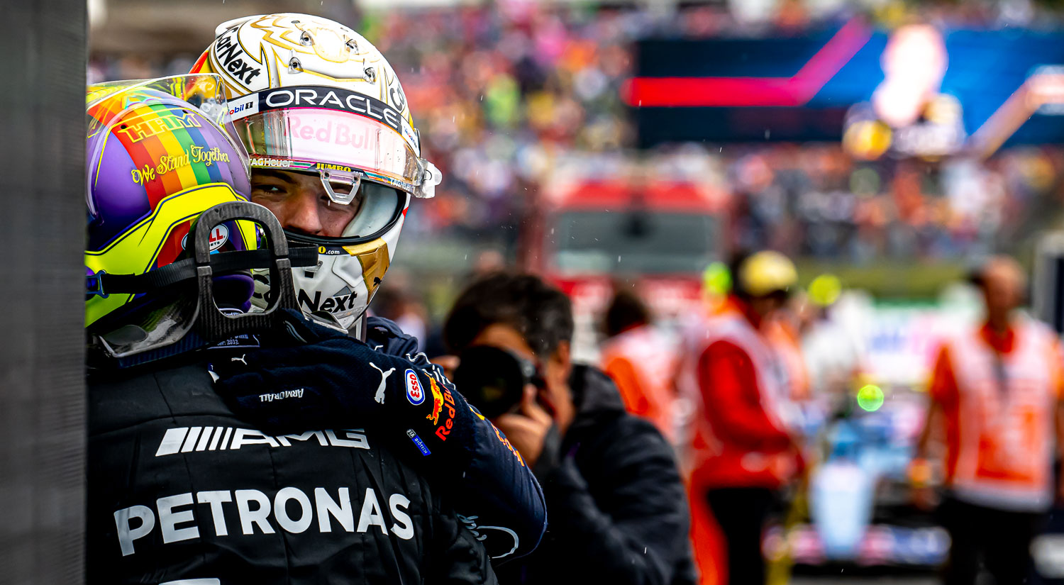 Max Verstappen and Lewis Hamilton, Hungaroring, 2022