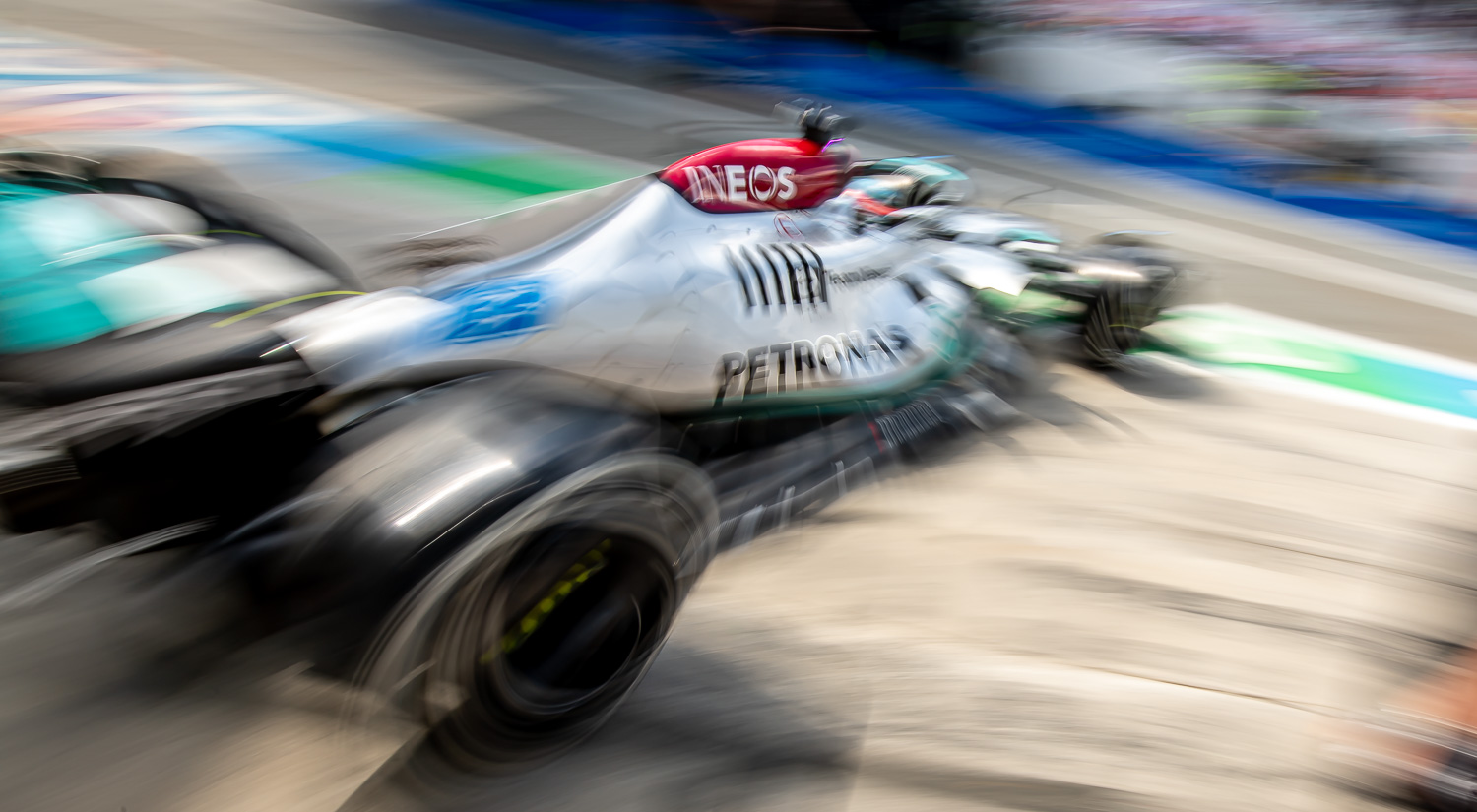 George Russell - Mercedes, Monza Circuit, 2022