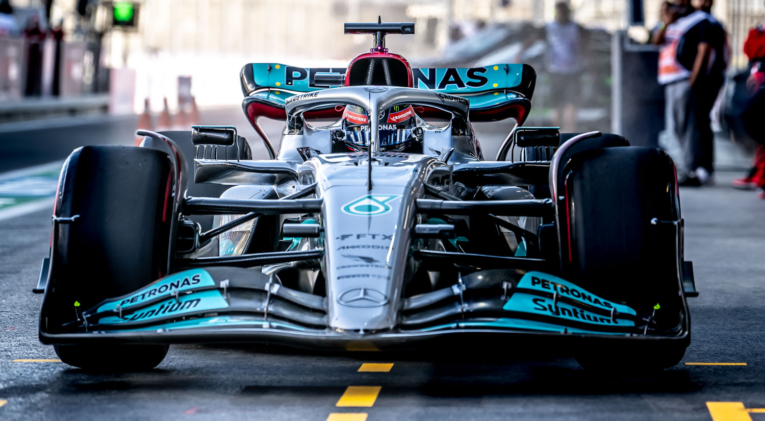 George Russell - Mercedes AMG Petronas, Jeddah Corniche Circuit, 2022