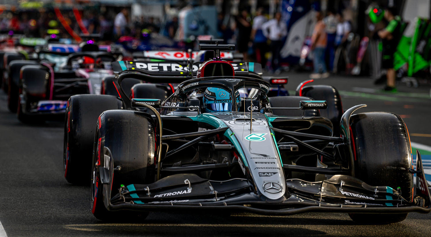 George Russell - Mercedes, Jeddah Corniche Circuit, Jeddah
