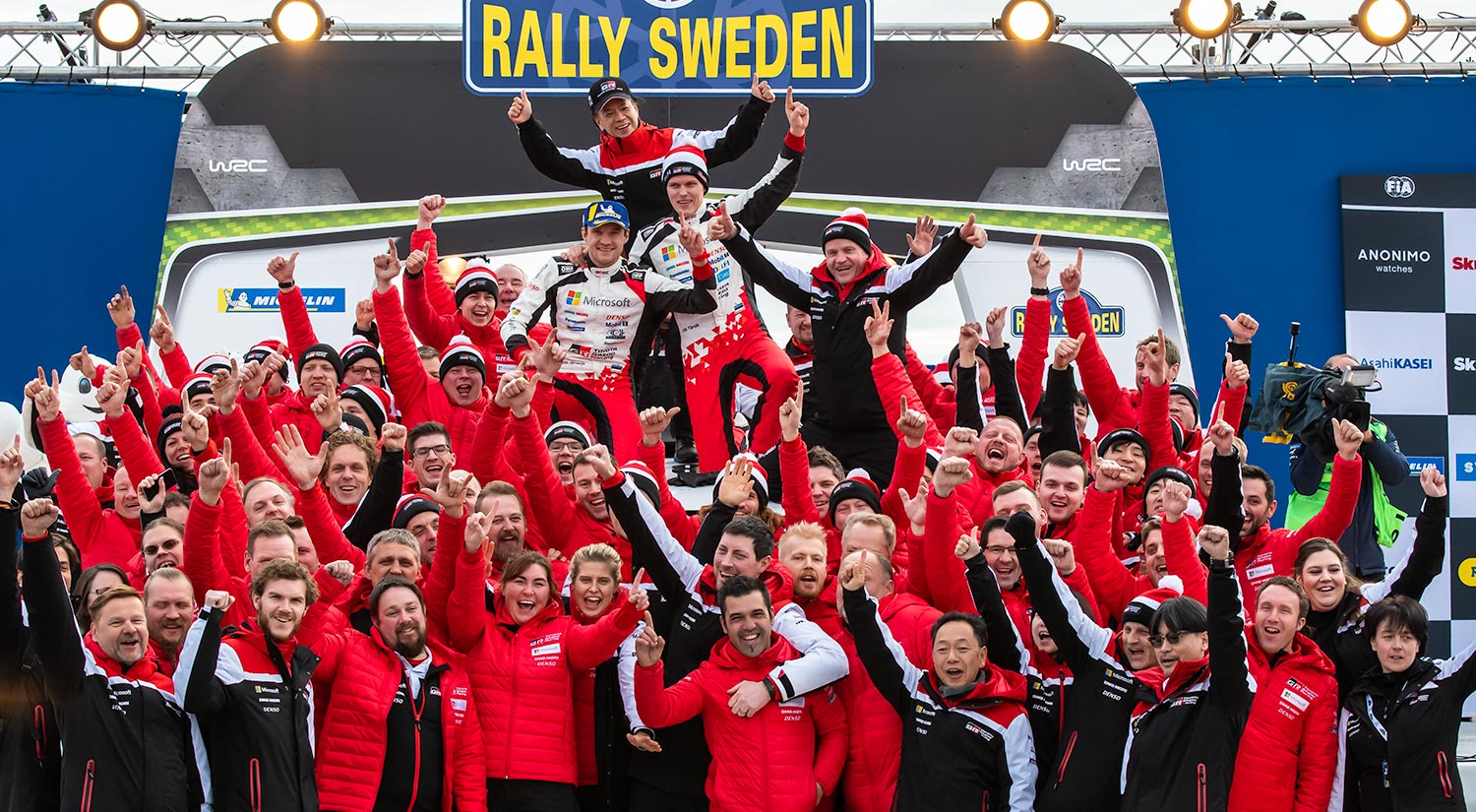 Ott Tänak	& Martin Järveoja - Toyota Yaris,  Torsby, Sweden, 2019