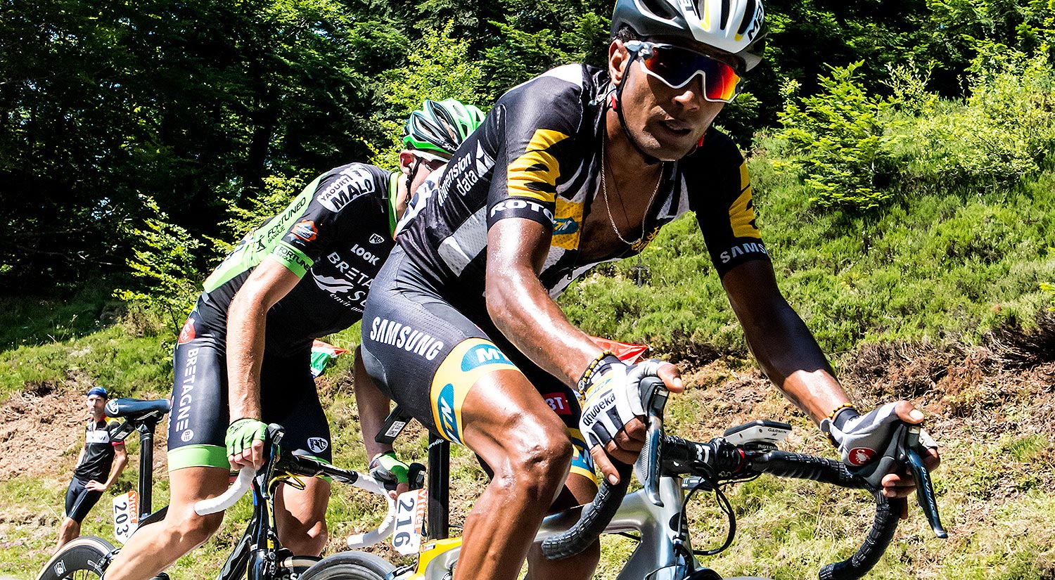 Merhawi Kudus - MTN–Qhubeka, Stage 10 2015, La Pierre Saint-Martin